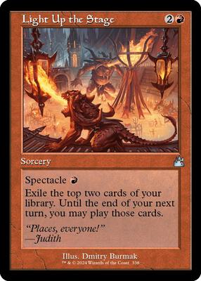 Light Up the Stage (Retro Frame) card from Ravnica Remastered