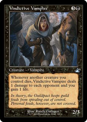 Vindictive Vampire (Retro Frame) card from Ravnica Remastered