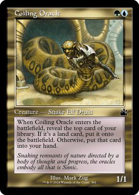 Coiling Oracle (Retro Frame) card from Ravnica Remastered