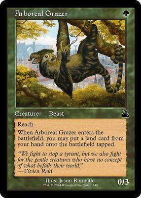 Arboreal Grazer (Retro Frame) card from Ravnica Remastered