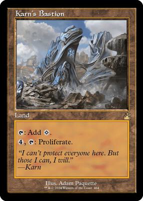 Karn's Bastion (Retro Frame) card from Ravnica Remastered