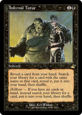 Infernal Tutor (Retro Frame) card from Ravnica Remastered