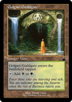 Golgari Guildgate (Retro Frame) card from Ravnica Remastered