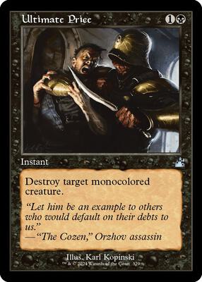 Ultimate Price (Retro Frame) card from Ravnica Remastered
