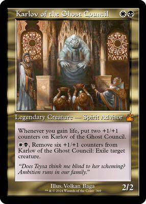 Karlov of the Ghost Council (Retro Frame) card from Ravnica Remastered