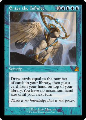 Enter the Infinite (Retro Frame) card from Ravnica Remastered