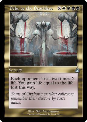 Debt to the Deathless (Retro Frame) card from Ravnica Remastered