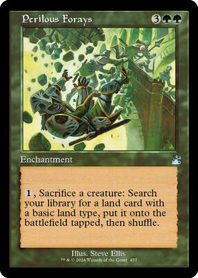 Perilous Forays (Retro Frame) card from Ravnica Remastered