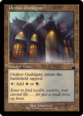 Orzhov Guildgate (Retro Frame) card from Ravnica Remastered