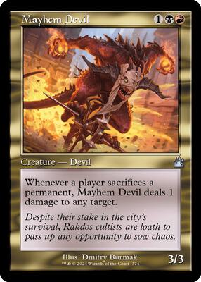 Mayhem Devil (Retro Frame) card from Ravnica Remastered