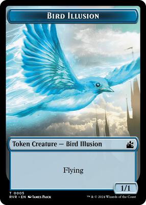 Bird Illusion Token card from Ravnica Remastered