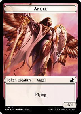 Angel Token (0002) card from Ravnica Remastered