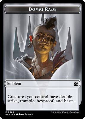 Emblem - Domri Rade card from Ravnica Remastered