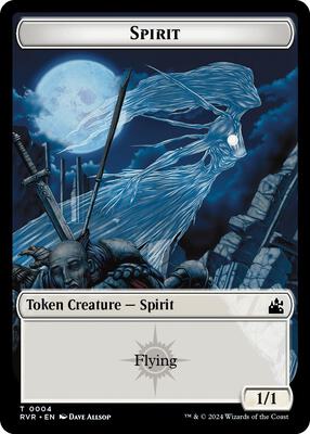 Spirit Token (0004) card from Ravnica Remastered