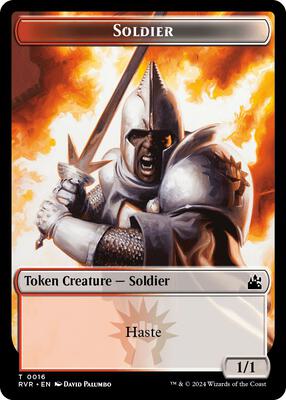 Soldier Token card from Ravnica Remastered