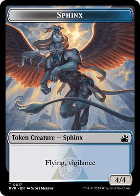 Sphinx Token card from Ravnica Remastered