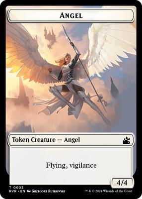 Angel Token (0003) card from Ravnica Remastered