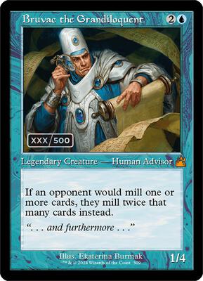 Bruvac the Grandiloquent (Retro Frame) (Serial Numbered) card from Ravnica Remastered