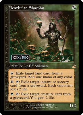 Deathrite Shaman (Retro Frame) (Serial Numbered) card from Ravnica Remastered