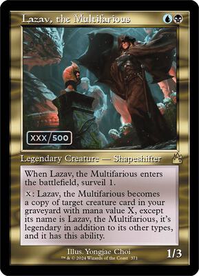 Lazav, the Multifarious (Retro Frame) (Serial Numbered) card from Ravnica Remastered