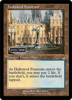 Hallowed Fountain (Retro Frame) (Serial Numbered) card from Ravnica Remastered