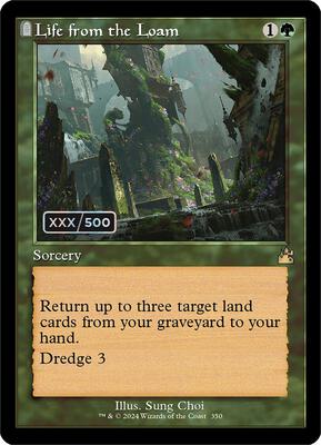 Life from the Loam (Retro Frame) (Serial Numbered) card from Ravnica Remastered