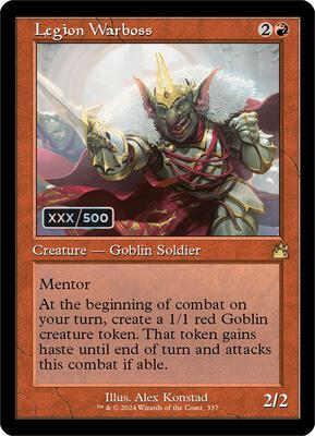 Legion Warboss (Retro Frame) (Serial Numbered) card from Ravnica Remastered