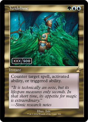 Voidslime (Retro Frame) (Serial Numbered) card from Ravnica Remastered