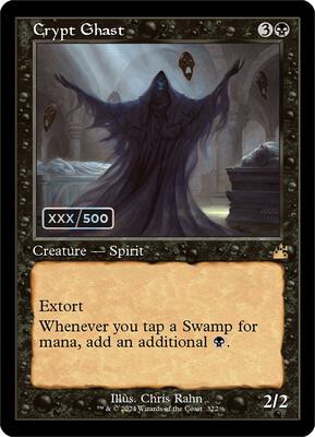Crypt Ghast (Retro Frame) (Serial Numbered) card from Ravnica Remastered