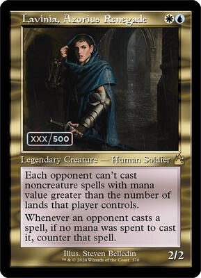 Lavinia, Azorius Renegade (Retro Frame) (Serial Numbered) card from Ravnica Remastered