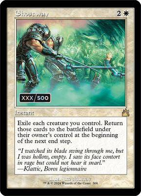 Ghostway (Retro Frame) (Serial Numbered) card from Ravnica Remastered