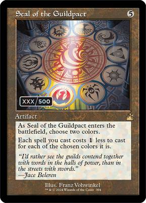 Seal of the Guildpact (Retro Frame) (Serial Numbered) card from Ravnica Remastered
