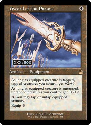 Sword of the Paruns (Retro Frame) (Serial Numbered) card from Ravnica Remastered