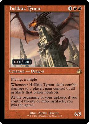 Hellkite Tyrant (Retro Frame) (Serial Numbered) card from Ravnica Remastered