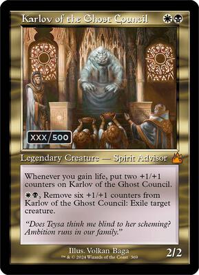Karlov of the Ghost Council (Retro Frame) (Serial Numbered) card from Ravnica Remastered
