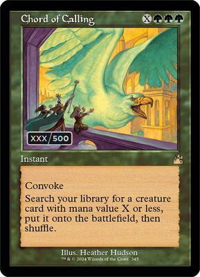 Chord of Calling (Retro Frame) (Serial Numbered) card from Ravnica Remastered