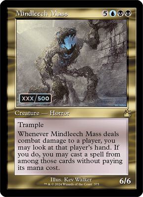 Mindleech Mass (Retro Frame) (Serial Numbered) card from Ravnica Remastered