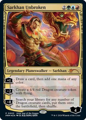 Sarkhan Unbroken (Year of the Dragon 2024) card from Standard Showdown Promos