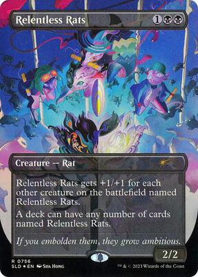 Relentless Rats (756) card from Secret Lair Drop Series