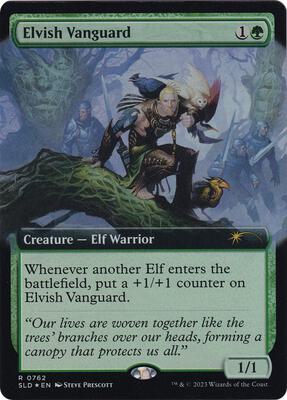 Elvish Vanguard (Extended Art) card from Secret Lair Drop Series