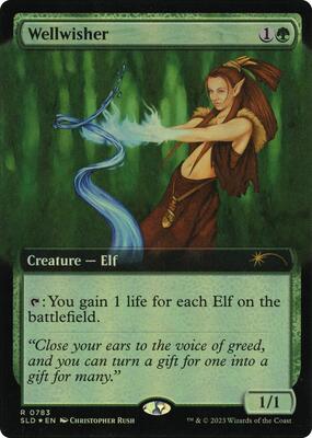 Wellwisher (Extended Art) card from Secret Lair Drop Series