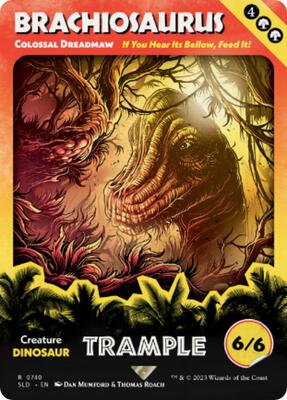 Brachiosaurus - Colossal Dreadmaw card from Secret Lair Drop Series