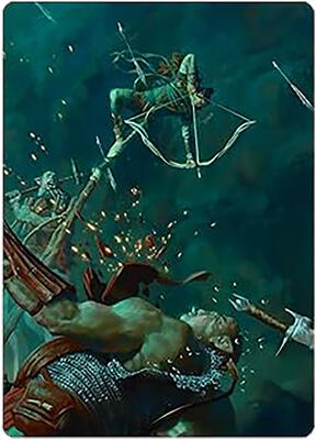Legolas's Quick Reflexes Art Card card from Art Series: Universes Beyond: The Lord of the Rings: Tales of Middle-earth