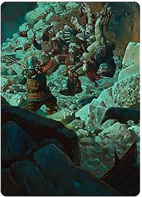 Gimli's Reckless Might Art Card card from Art Series: Universes Beyond: The Lord of the Rings: Tales of Middle-earth