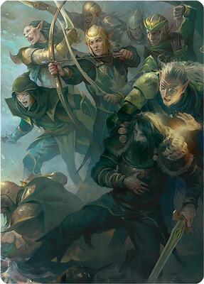 Galadhrim Brigade Art Card card from Art Series: Universes Beyond: The Lord of the Rings: Tales of Middle-earth