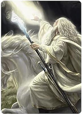 Gandalf of the Secret Fire Art Card card from Art Series: Universes Beyond: The Lord of the Rings: Tales of Middle-earth