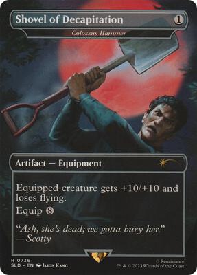 Shovel of Decapitation - Colossus Hammer card from Secret Lair Drop Series