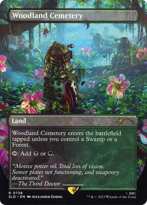 Woodland Cemetery card from Secret Lair Drop Series