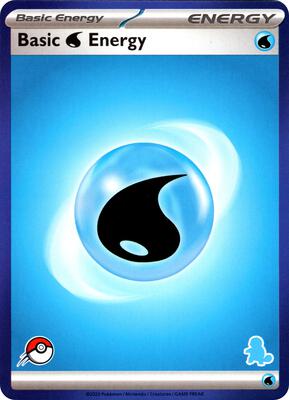 Basic Water Energy (Blue Border) card from My First Battle