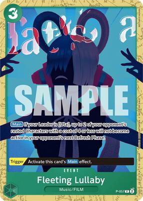 Fleeting Lullaby (Starter Deck 11: Uta Deck Battle) card from One Piece Promotion Cards